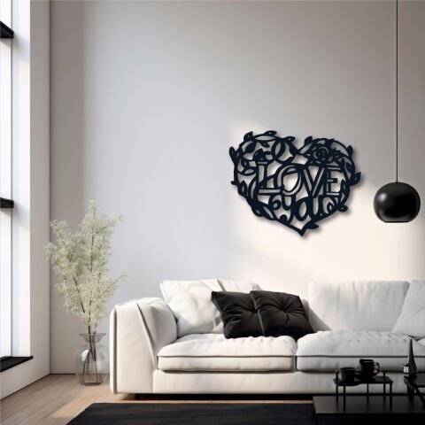 Aşk Ahşap Tasarım Duvar Dekor