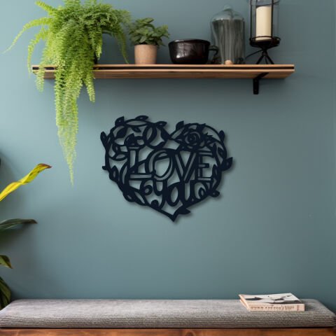 Aşk Ahşap Tasarım Duvar Dekor