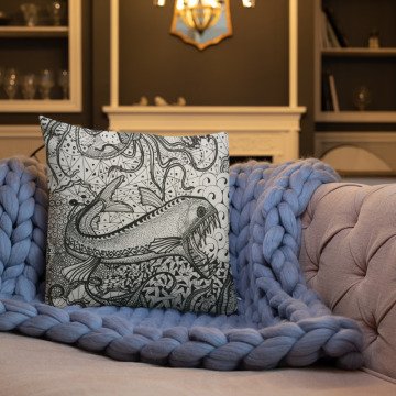 Tasarım Baskılı Dekoratif Yastık