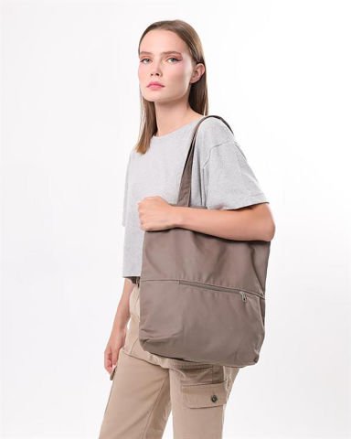 Unisex Sırt ve Omuz Çantası Askılı Kulplu Haki Yeşil